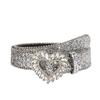 Love Rhinestone Buckle Belt Women'S Wind Wide Belt Decorative Personality Sequined Jeans Belt