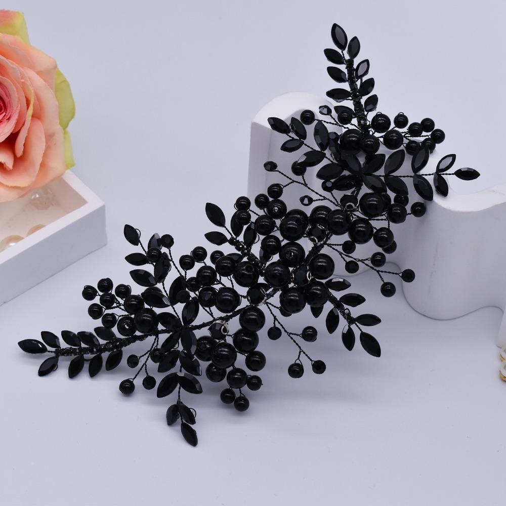 Floral Jewelry Rhinestone Headband Bridal Hair Accessories  Evening Dress Decoration