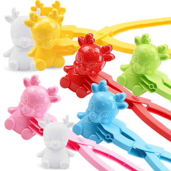 Schneeball-Maker mit langem Griff, einfach zu bedienen, Winter-Schneeball-Form für den Außenbereich, Schneekampf-Spielzeug für Geschenke