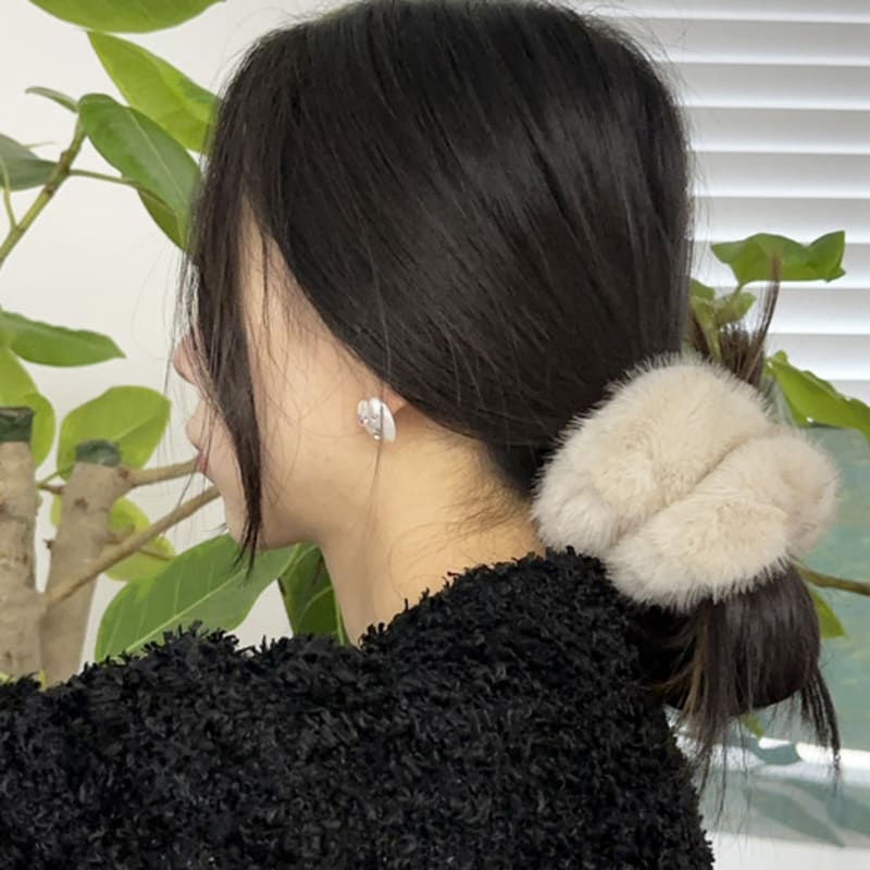 Mosxe Formelles Nerz-Scrunchie (5 Farben)