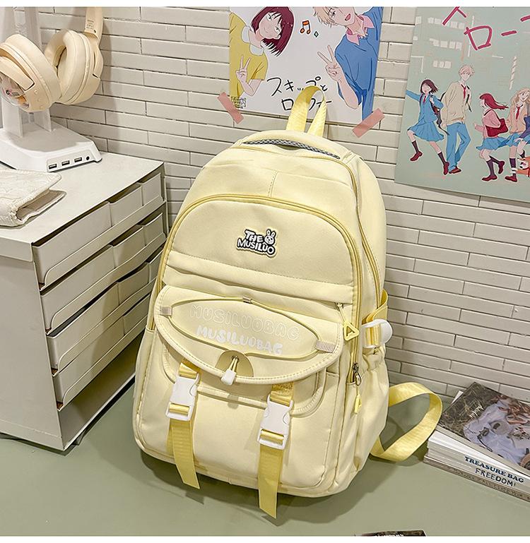 Schoolbag Japanese ins new high-value fresh and sweet backpack junior high school students lightweight travel large-capacity backpack