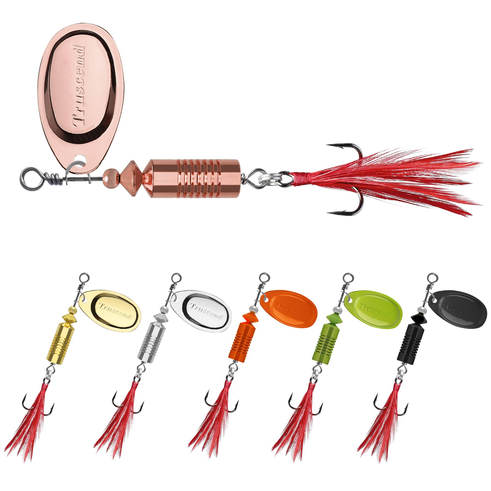 

TRUSCEND Рыболовные приманки Спиннербейт Хвост Петуха Встроенный Латунный Корпус Спиннербейт Набор для и Жесткий Металл Пресноводная Морская Рыболовная Снасть Подарок для Мужчин