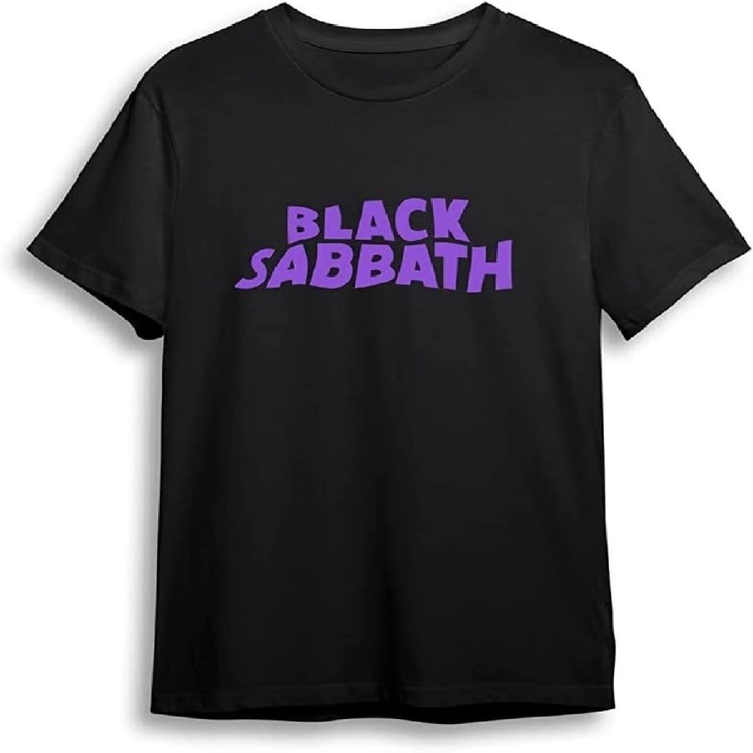 Black Sabbath Классический Волнистый Винтажный Логотип Группы Официальная Мужская Футболка Черная S чёрный
