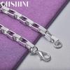 CHSHINE 925 Sterling Silver Square Chain Bracelet For Women Wedding Party Fashion Charm Jewelry