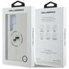 Case Karl Lagerfeld Button Karl &        Choupette Heads Printed Logo Magsafe For Samsung Galaxy S25 Ultra White