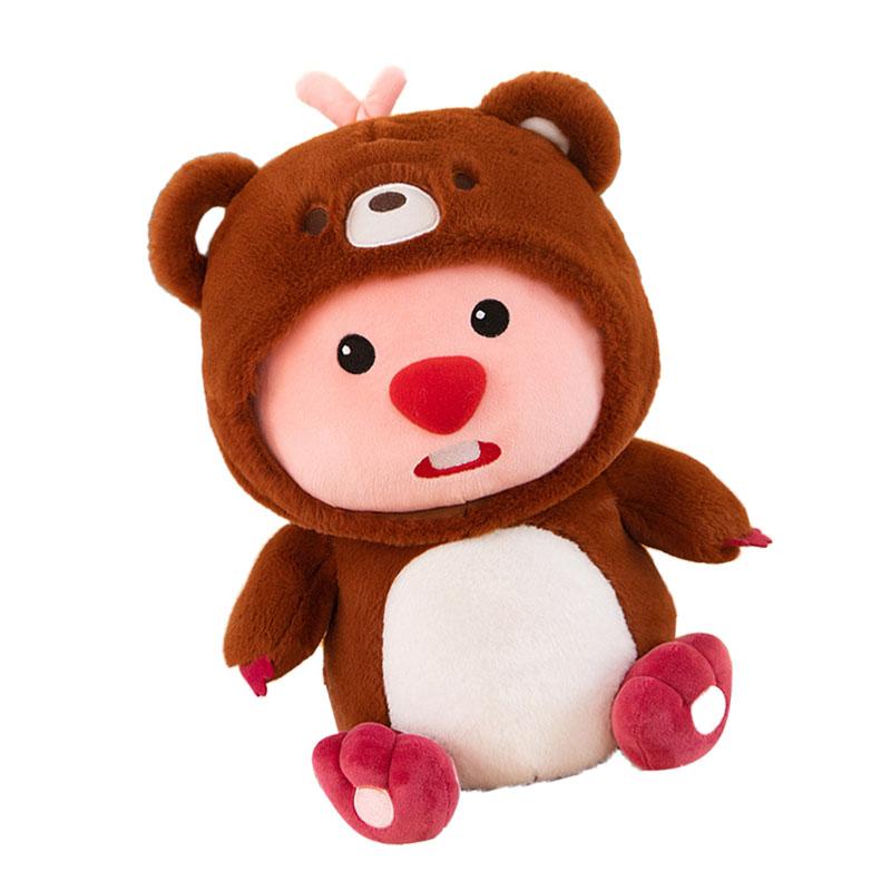 11.8in Beaver Plush Toy Comfortable Soft Cute Cartoon Beaver Plush Toy for Boys Girls Beaver Bear