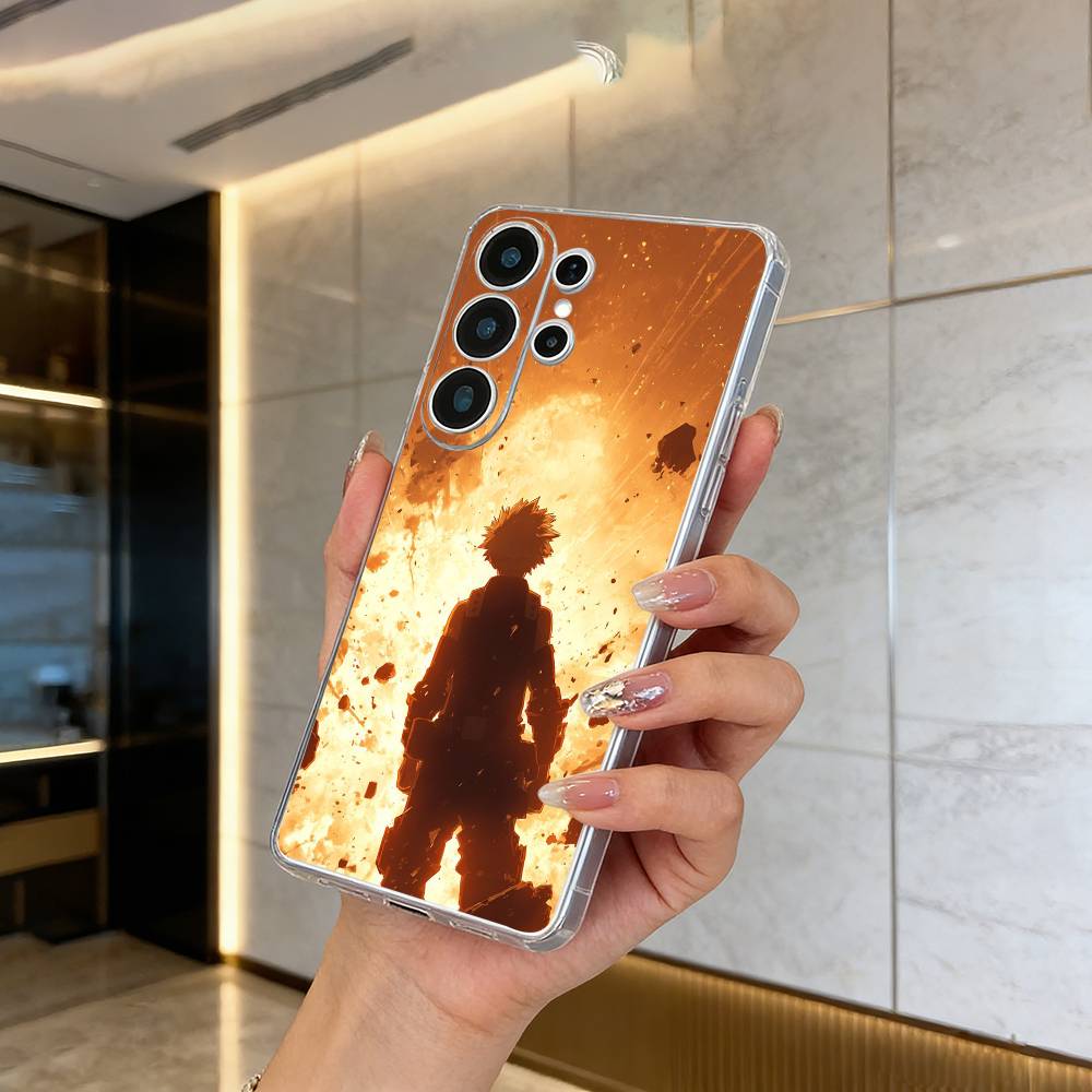 

Shonen Anime-My -H-Hero -Academia Clear Soft Silicone Phone Case forSamsung S25, S24, S21, S22, S23, S30, Ultra, S20, Plus Samsung S205G