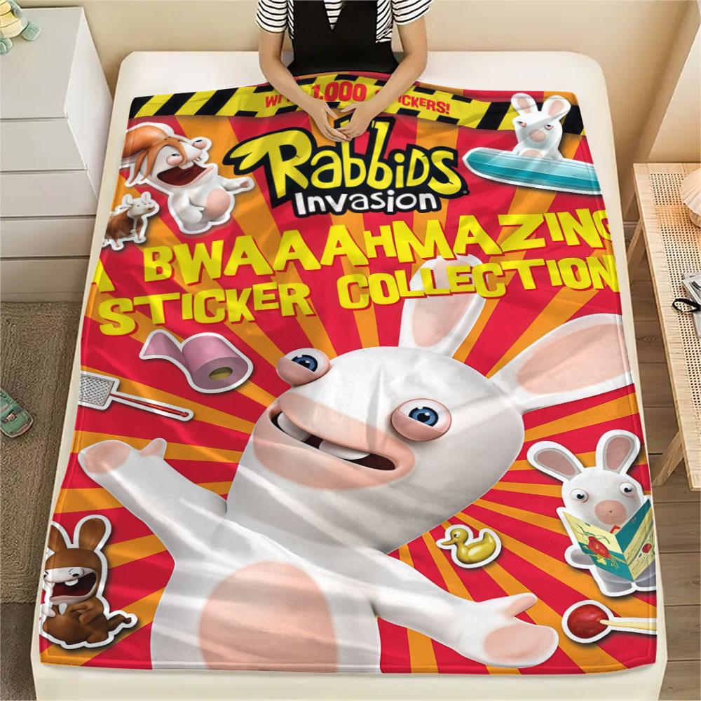 1PC Rabbids Invasion Bliss Blanket, High quality Comfortable for All Seasons, Home Decor, Warmth and Comfort