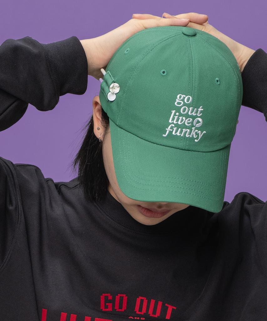 AND GOLF Slogan Ball Cap Green