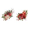 Romantic Rose Flower Wall Sticker Waterproof Toilet Sticker Self Adhesive Decals Home Decor For Bathroom