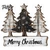 Vintage Pine Tree Pendants Distressed Wooden Christmas Hanging Pendant with 3 Design, Retro Natural Solid Wood Xmas Accents Merry Ornament for Holiday