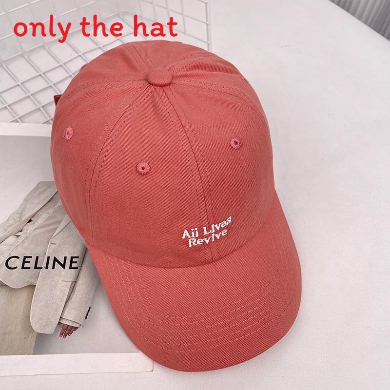 

Simple Solid Color Letter Embroidery Women Summer Casual Sunshade Baseball Cap For Men And Women