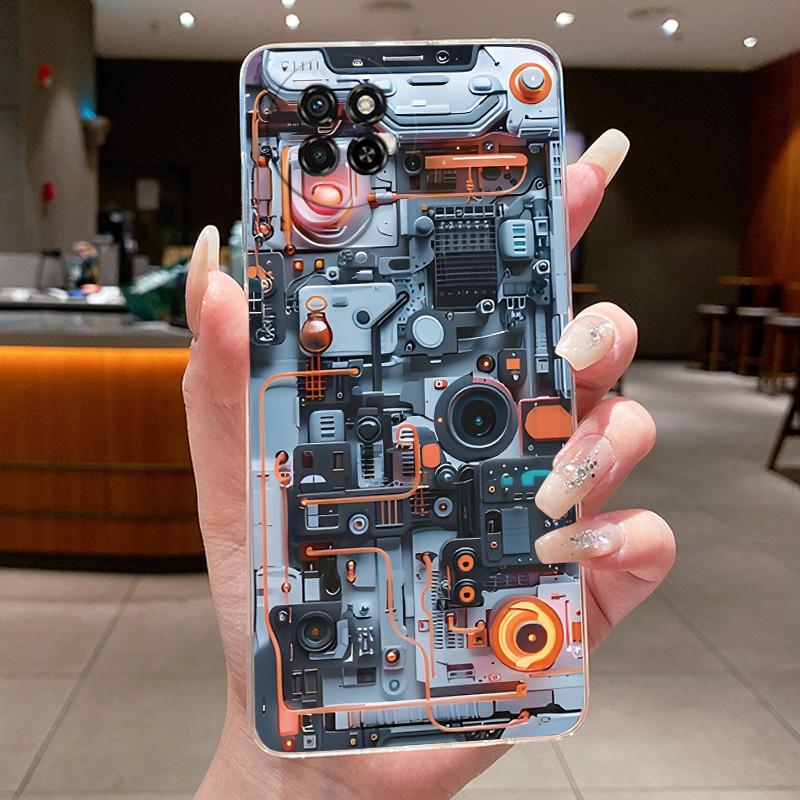 Casing For itel S23 S665L Aesthetic Luxury Dragon Cute Cool Boys Girls Soft silicone Phone Case Back Cover Transparent TPU Shell
