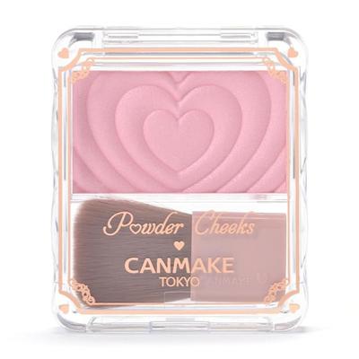 Canmake Powder Cheek Blusher P02 Little Shy Pink Glossy 1,8 g, 1 pezzo