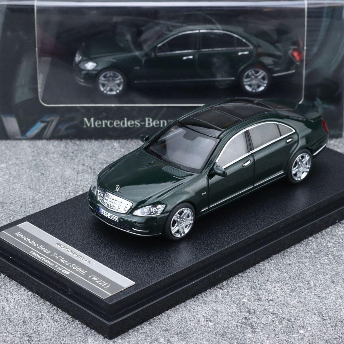 

MH 1:64 Mercedes-Benz S600L W221 Diecast Model Car Benz Play Vehicles Collectible Model Cars Toys for Boys
