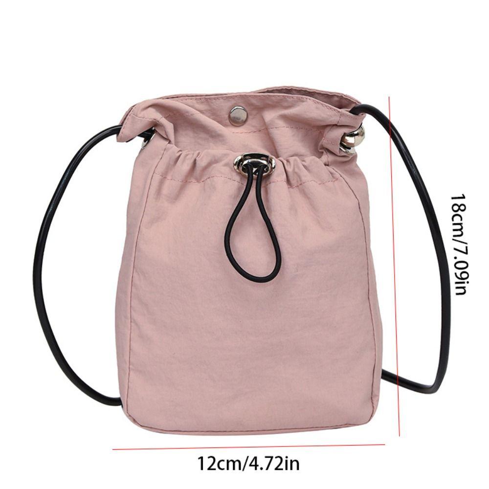 Purse Nylon Shoulder Bag Crossbody Bag Mobile Phone Bag Drawstring Canvas Bag  Office Worker