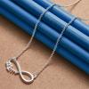 925 Sterling Silver Exquisite MOM Infinity Symbol Necklace for Women Fashion Party Wedding Gift Accessories