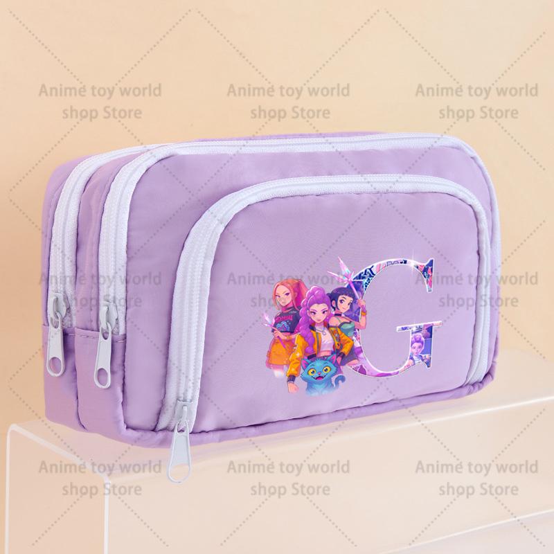 Kpop Dämonenjäger Federmäppchen Cartoon Kawaii Mädchen Stiftebox Stifthalter Tasche für Schüler Schulanfang Schreibwaren Geschenkartikel