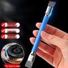 Gas Stove Crevice Brush: Multi-Functional Steel Brush for Strong Stain Removal in Kitchen Stovetops.