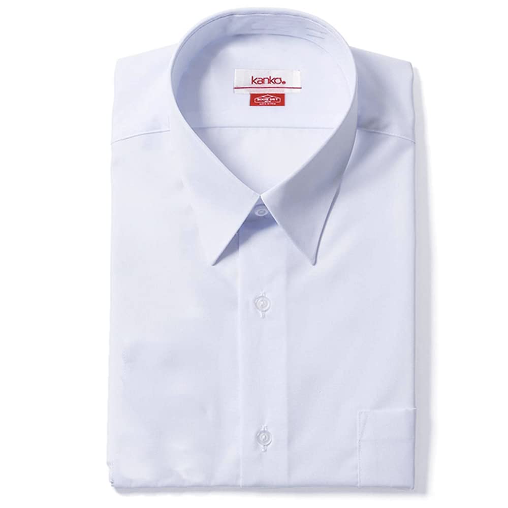 

ROOM DRY школьный школьный квадратный 155A [Kanko] Формоустойчивая рубашка с коротким рукавом, блузка с коротким рукавом, воротник, дети, юниоры, дамы, белый