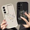 Husă de telefon TPU cu imprimeu inimă de dragoste pentru Samsung Galaxy S25 Edge S24 FE S23 S22 Ultra Plus A17 A56 A36 A16 A15 A55 A54 A53 5G Husă moale pentru telefon