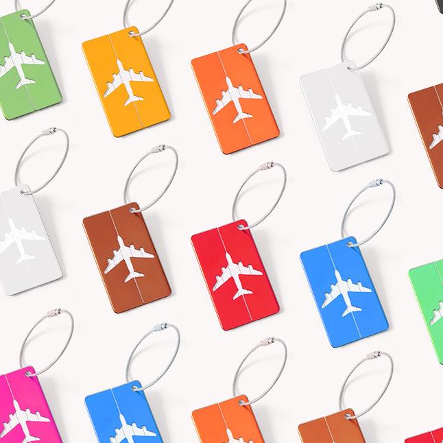 Gepäckanhänger aus Metalllegierung für Koffer und Bordkarten