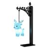 Bookend Lamp Owl Iron Metal Shelf Light Organizer Vintage Decor Figurine for Home Library Reading Room Office Bookshelf Gift