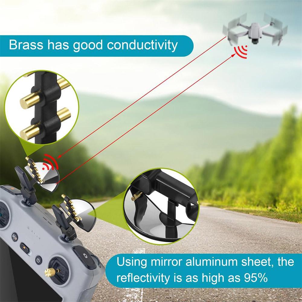 2 stk Signalforsterker Antenne Tilbehør For DJI Mini 4 Pro/Air 3 RC 2 /DJI RC Pro