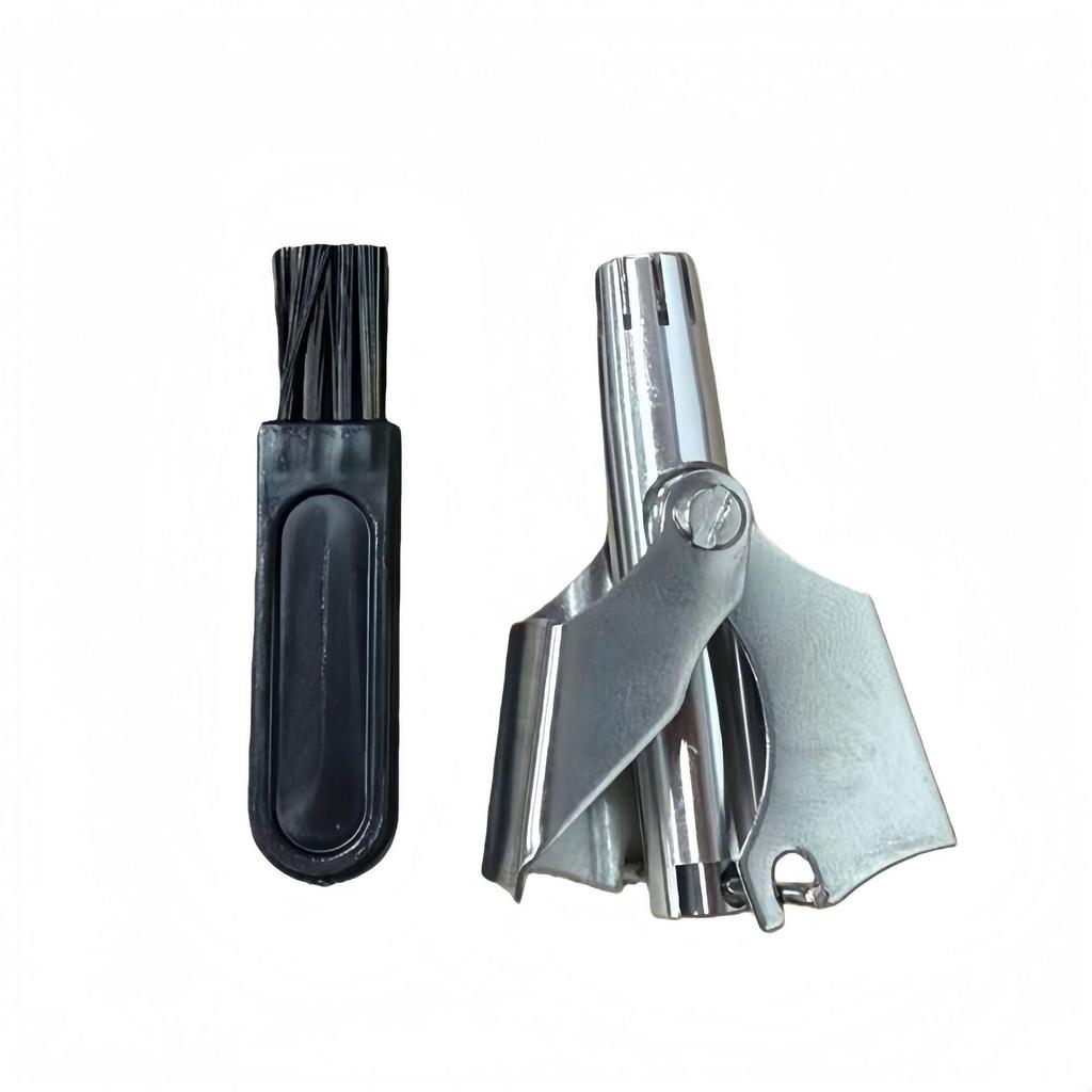 Affordable Stainless Steel Manual Nose Hair Trimmer - Washable Unisex Grooming Tool