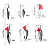 Fishing Spoon Lure Set Colorful Hard Fishing Spinner Baits Metal Spoon With Treble Hooks Salmon Bass For Saltwater Freshwater