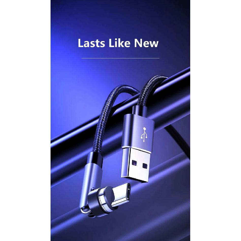 Data Cable Rotating Magnetic Type C Cable 5A Super Fast Charging Magnet USB-C Charger Data Cord For iPhone Samsung Xiaomi