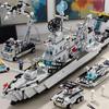 Huge Premium-Quality Size Premium-Quality Navy First-Class Construction-Set Construction-Blocks Collection Kit High-Standard Warship High-Standard