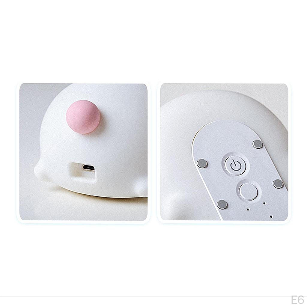 Night Light - Silicon Bunnies Pets Nursery Color Changing LED Decor with and Remote Control for