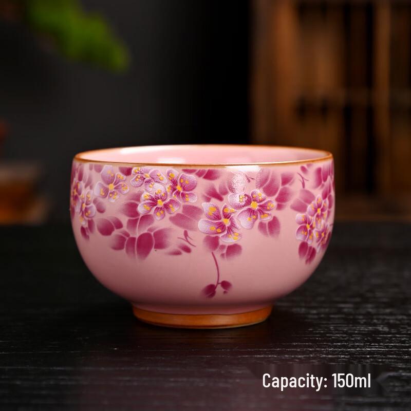Shangqi Ru Ware Lotus Tea Cup Set