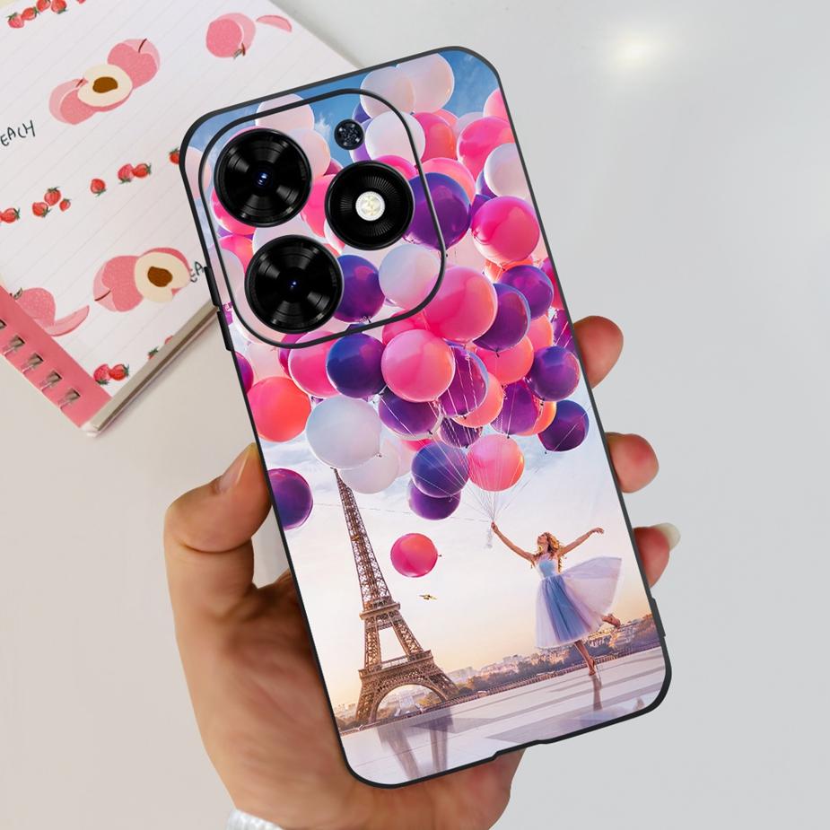 For Infinix Smart 8 Case X6525 Luxury Popular Painted Cover Matte Phone Case For Infinix Smart 8 Smart8 Soft Fundas 6.6'' Bumper