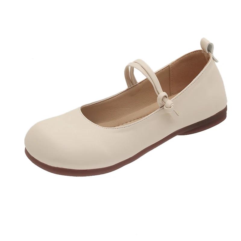 Women's Spring Flat Shoes One Kick Shallow Mouth Anti-slip  Shoes for Women Outdoor Versatile Solid Color Zapatillas De Mujer