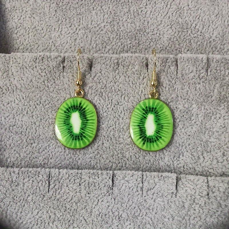 Süße Kreative Imitation Obst Hängende Ohrringe für Damen Mädchen Weiblich Acryl Wassermelone Ohrring Tomate Kiwi Orange Schmuck