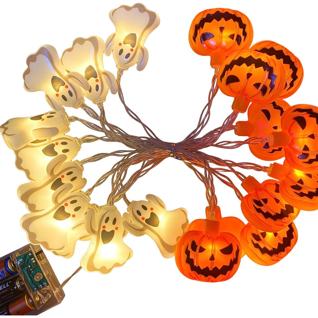 Halloween String Lights with LED Pumpkin and Lights for Outdoor Holiday Decoration