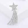 Ramadan Rhinestone Star Brooches for Women Unisex Glossy Moon Pins Event Party New Gifts Backpack Decoration Clothes Accessories