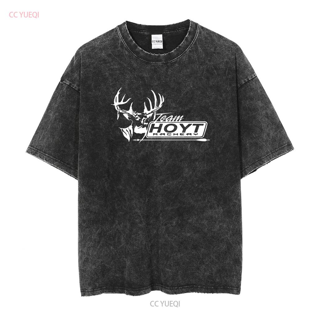 New T Shirt Hoyt Archery Bow Logo Mens Black USA Size S to 5XL long or short sleeves vintage Washed Stretched Comfortable