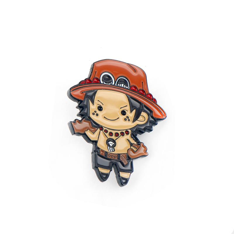 One Piece Луффи и Зоро Пираты Соломенной Шляпы Металлический Значок Брошь