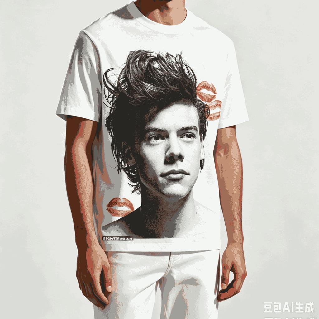 Harry Styles Für Fan Geschenk T-Shirt Unisex Unisex Harajuku Oversized Unisex Kurzarm Streetwear Hohe Qualität Paare Klassisch Weich