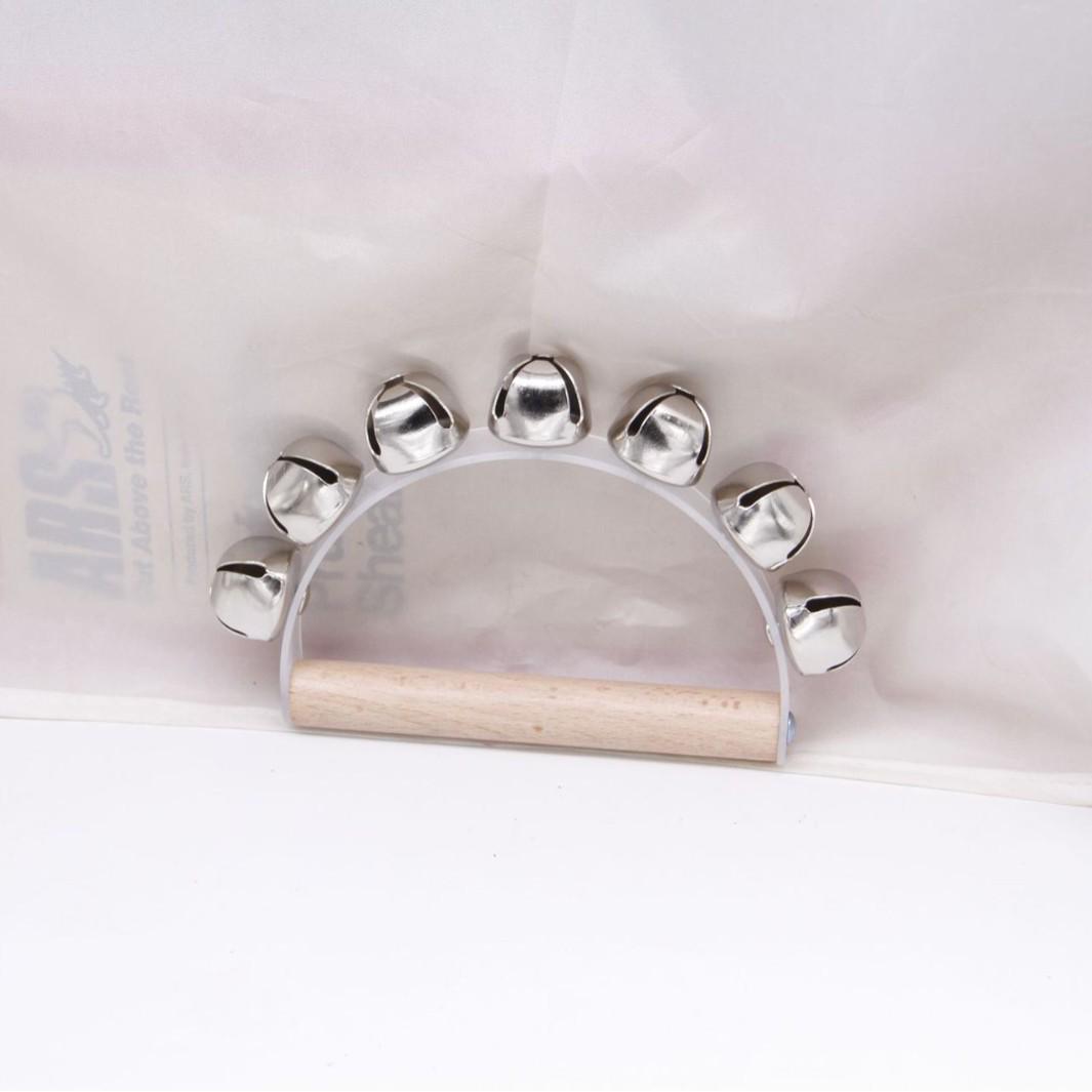 

Baby Hand Bell: Children s Percussion Instrument - Semicircle Horseshoe 7-Bell Rattle for Kindergarten Performance белый