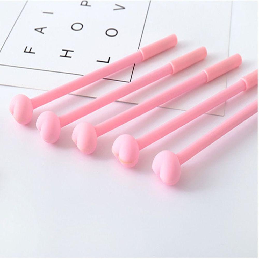 10pcs Cute Kawaii Stationery Black Ink Ballpoint Pen Three-dimensional Writing Pen  School Supplies