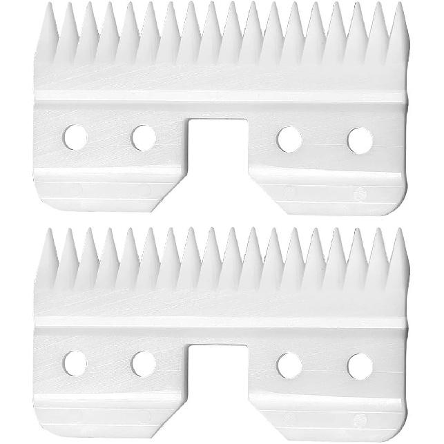 WAHFOX 3pcs Fast Feed Ceramic Blades for Oster Fast Feed Clipper Oster A5 Fast Feed Ceramic Blades Fast Feed Replacement Blade A5 Replacement Blade