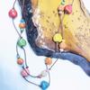 Colorful Ceramic Retro Necklace