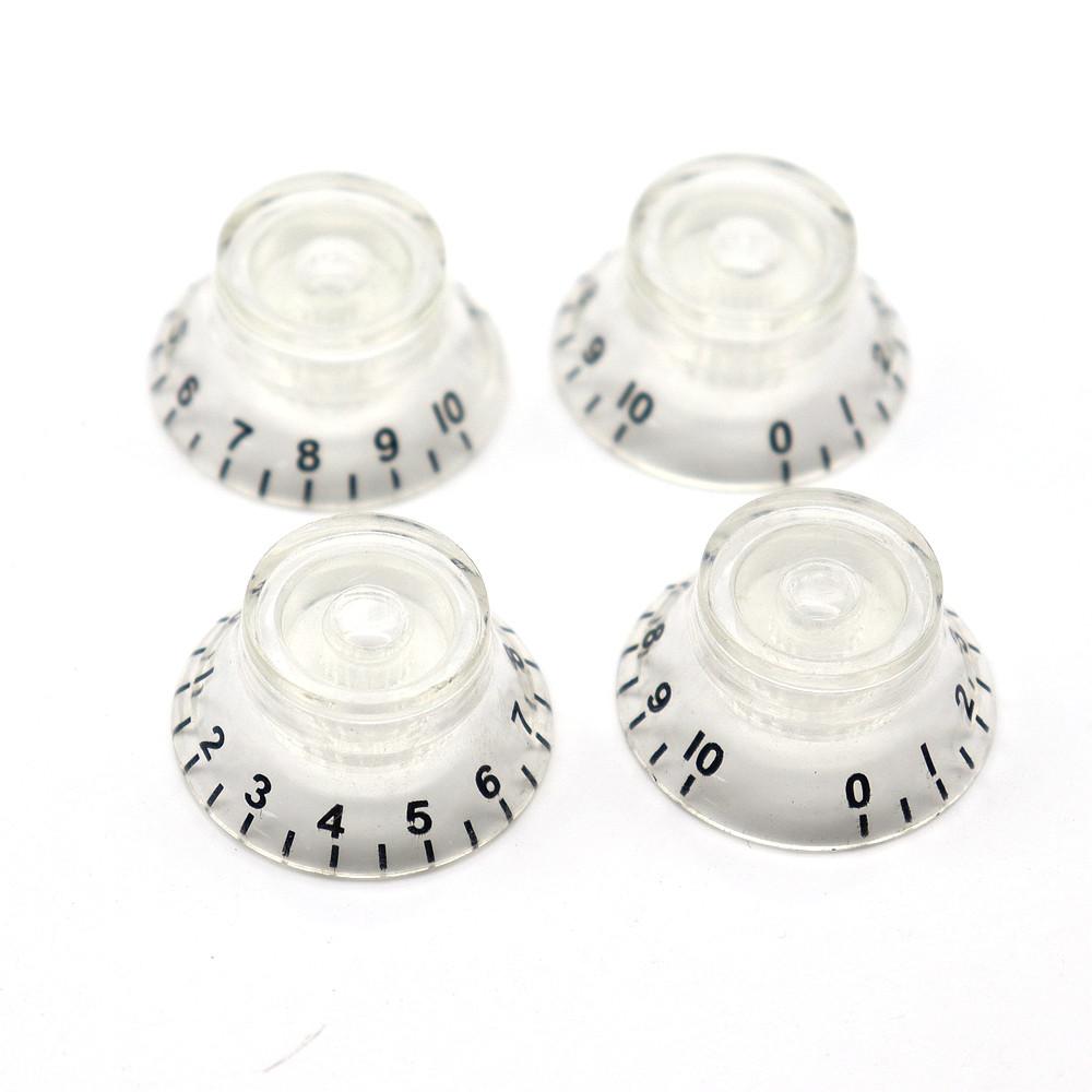 4Pcs Electric Guitar Bass Top Hat Speed Control Volume Knobs Multiple Colors
