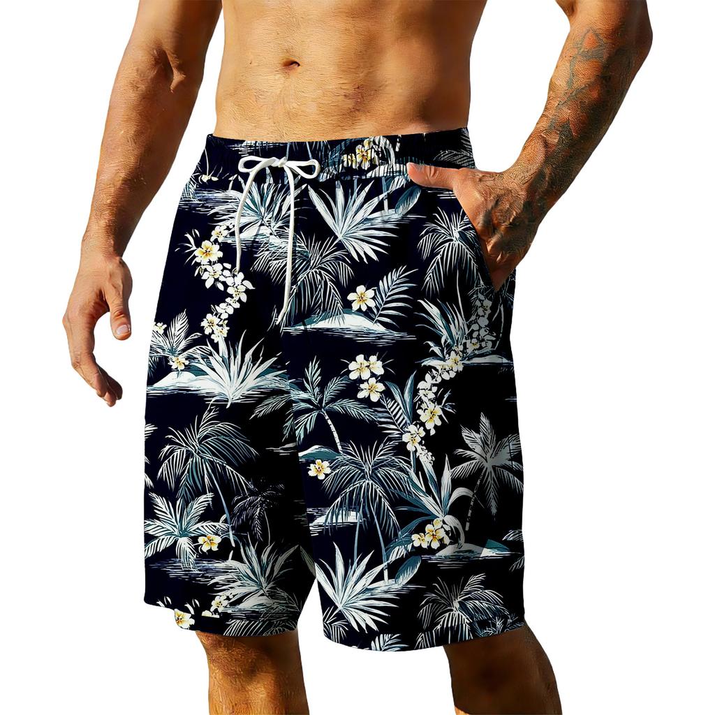 Pantalones Cortos Hawaianos de Verano para Hombre