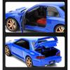 1/32 Subaru Impreza WRX STI Alloy Sports Car Model Diecasts Metal Racing Car Vehicles Model Sound Light Simulation Kids Toy Gift