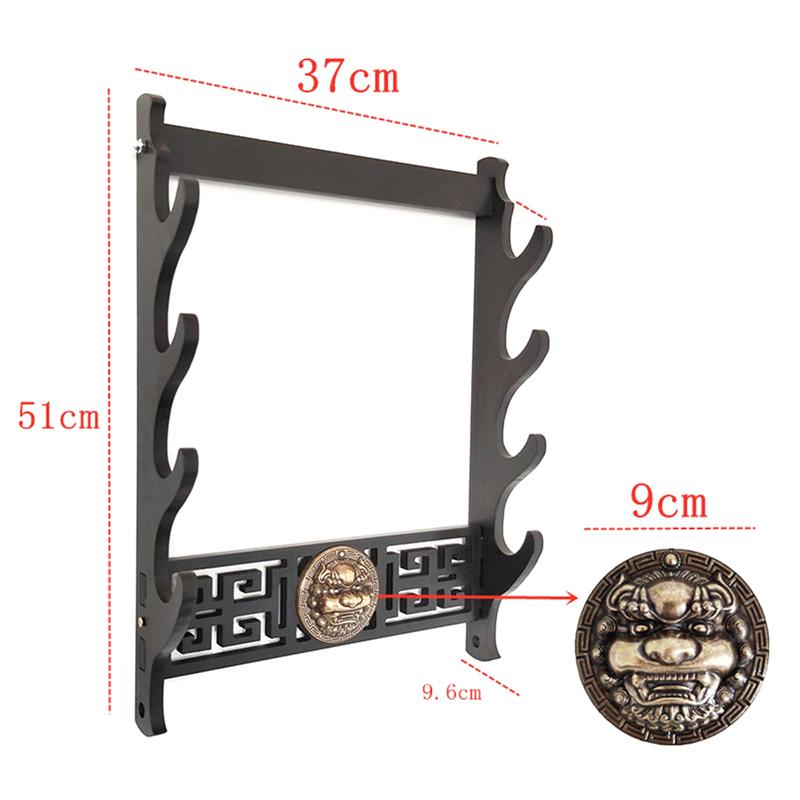 ABBP-Porta Katana da Parete a 4 Strati Porta Spade Espositore Katana Porta Ombrelli Organizzatore